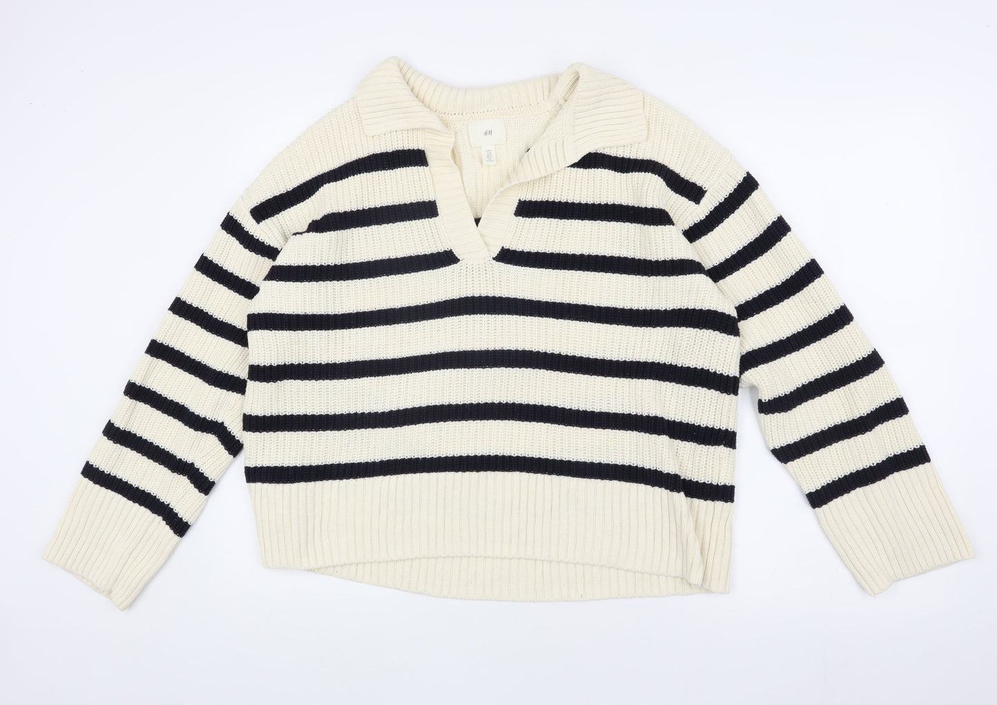 Womens UK Size 12 H&M Multicoloured Pullover Jumper