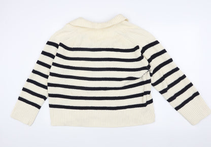 Womens UK Size 12 H&M Multicoloured Pullover Jumper