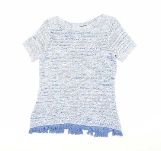 Laura Ashley Women's Multicoloured Knit Fringe Top