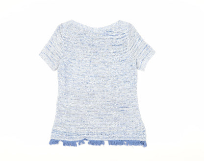 Laura Ashley Women's Multicoloured Knit Fringe Top