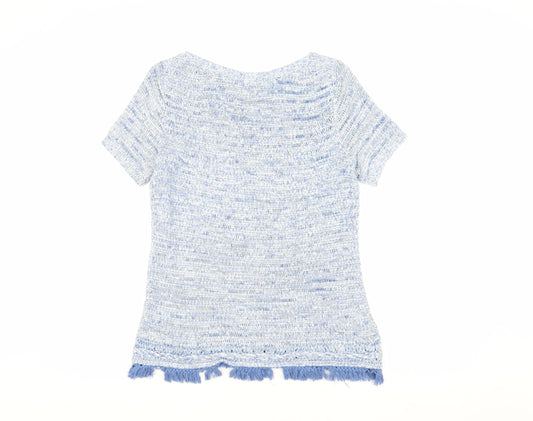Laura Ashley Women's Multicoloured Knit Fringe Top