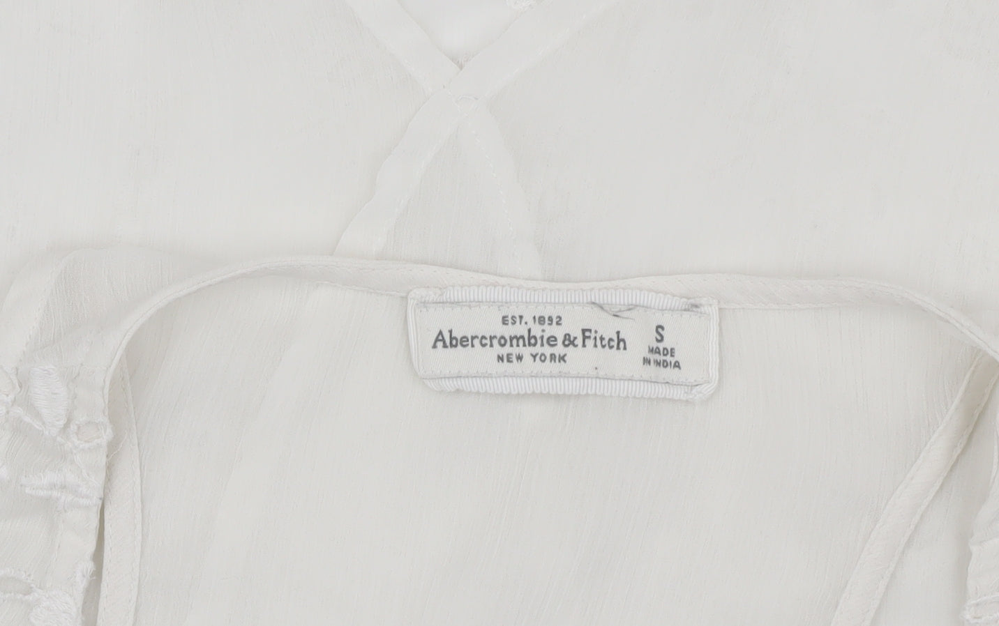 Abercrombie & Fitch Women's White Lace Tank Small