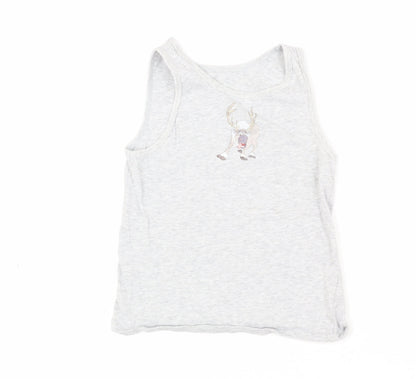 Frozen Girls Grey Tank Top 6-7 Years