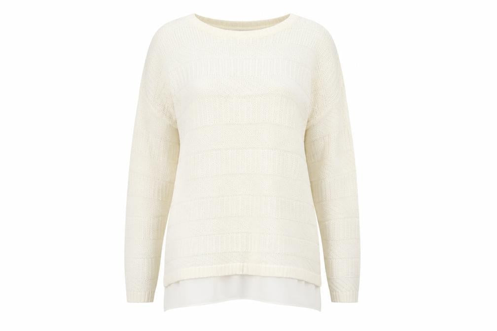 Womens UK Size XL Yessica Ivory Pullover Jumper