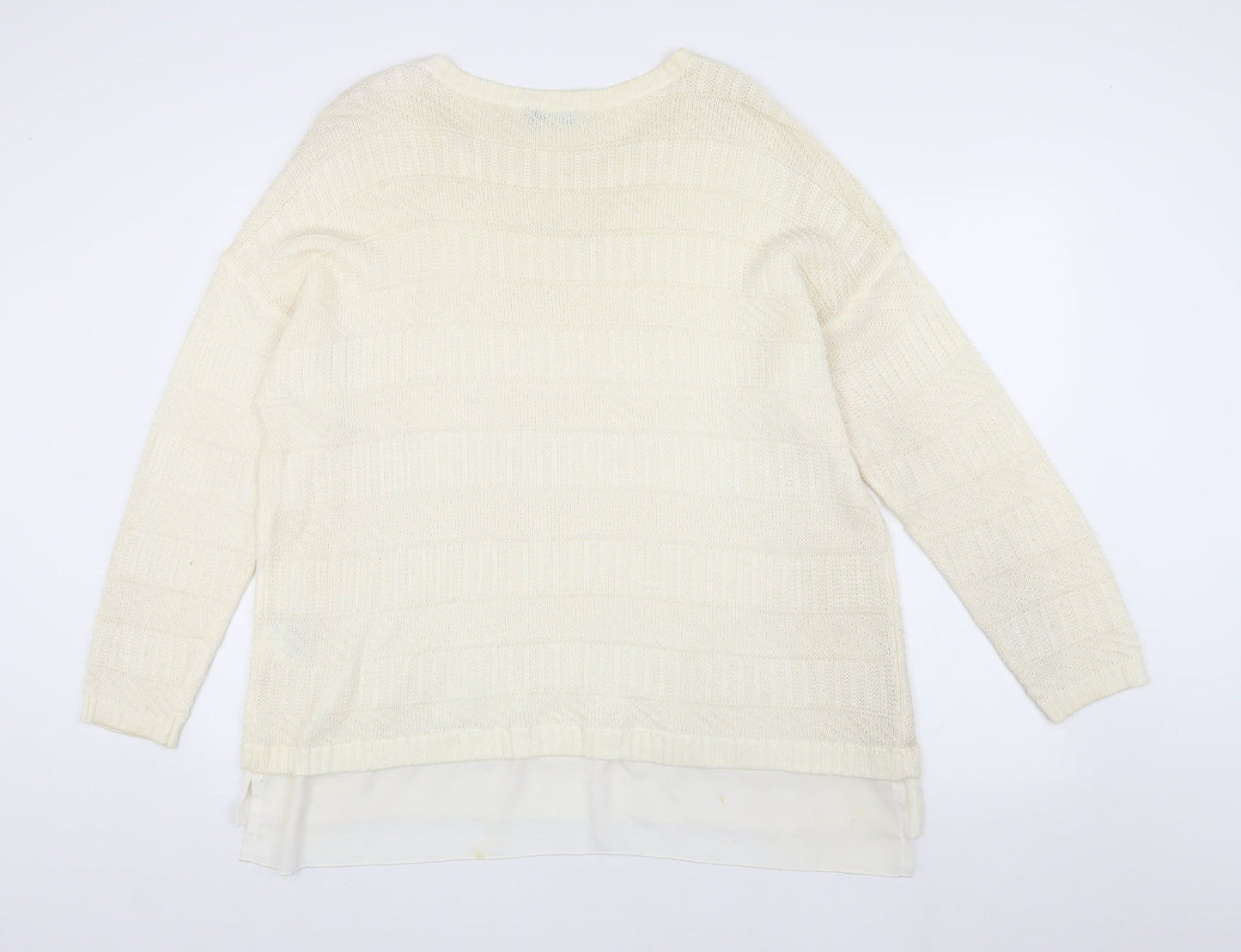Womens UK Size XL Yessica Ivory Pullover Jumper