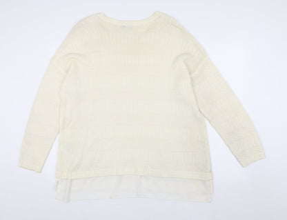 Womens UK Size XL Yessica Ivory Pullover Jumper