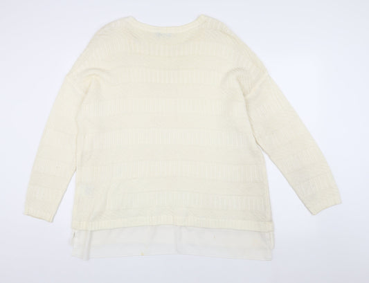 Womens UK Size XL Yessica Ivory Pullover Jumper