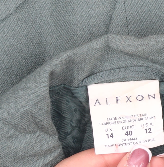 Womens UK Size 14 Alexon  Green Blazer