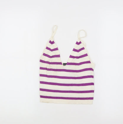 Teens UK Size S Bershka Multicoloured Cropped Tank
