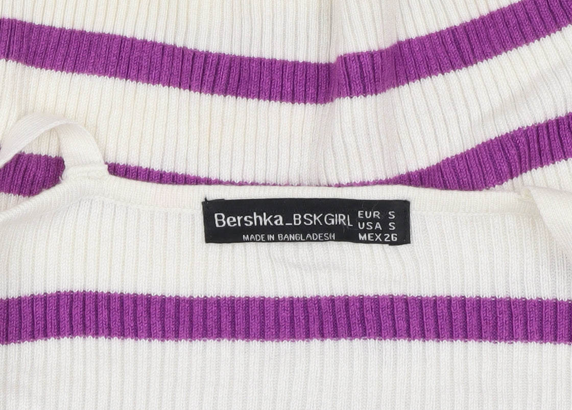 Teens UK Size S Bershka Multicoloured Cropped Tank