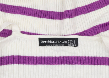 Teens UK Size S Bershka Multicoloured Cropped Tank