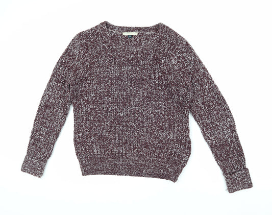 Blonde + Blonde Women's Multicoloured Chunky Knit Pullover Jumper, Size 12