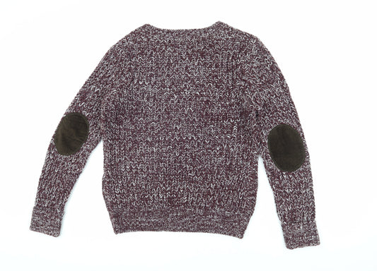 Blonde + Blonde Women's Multicoloured Chunky Knit Pullover Jumper, Size 12