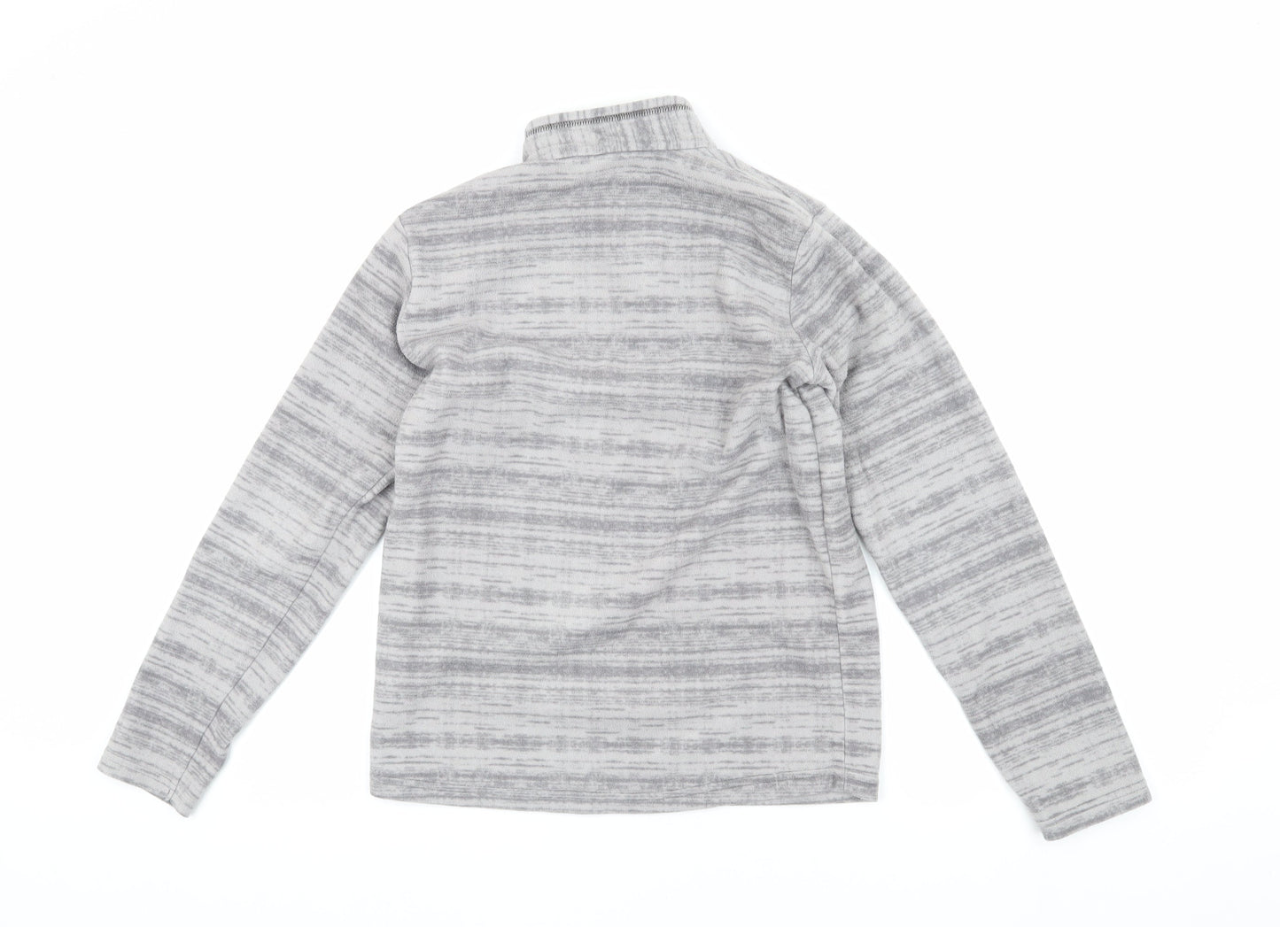 Decathlon Boys Grey 1/4 Zip Fleece Sweatshirt 14 Years
