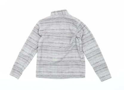 Decathlon Boys Grey 1/4 Zip Fleece Sweatshirt 14 Years