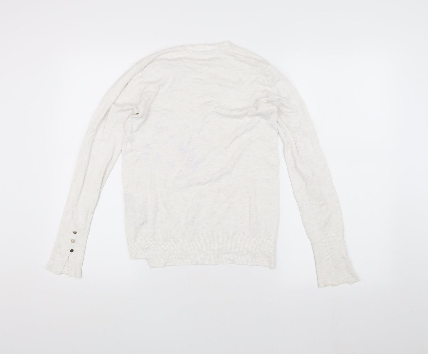 Womens UK Size M Zara White Pullover Jumper