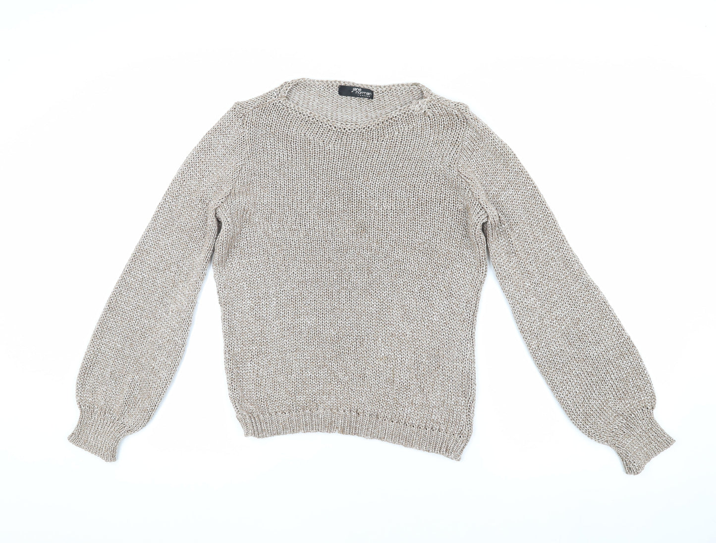 Womens UK Size S Jane Norman Beige Pullover Jumper