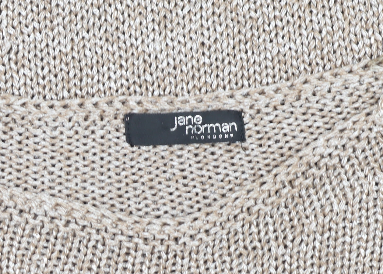 Womens UK Size S Jane Norman Beige Pullover Jumper