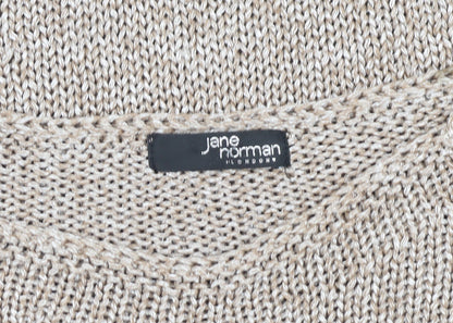 Womens UK Size S Jane Norman Beige Pullover Jumper