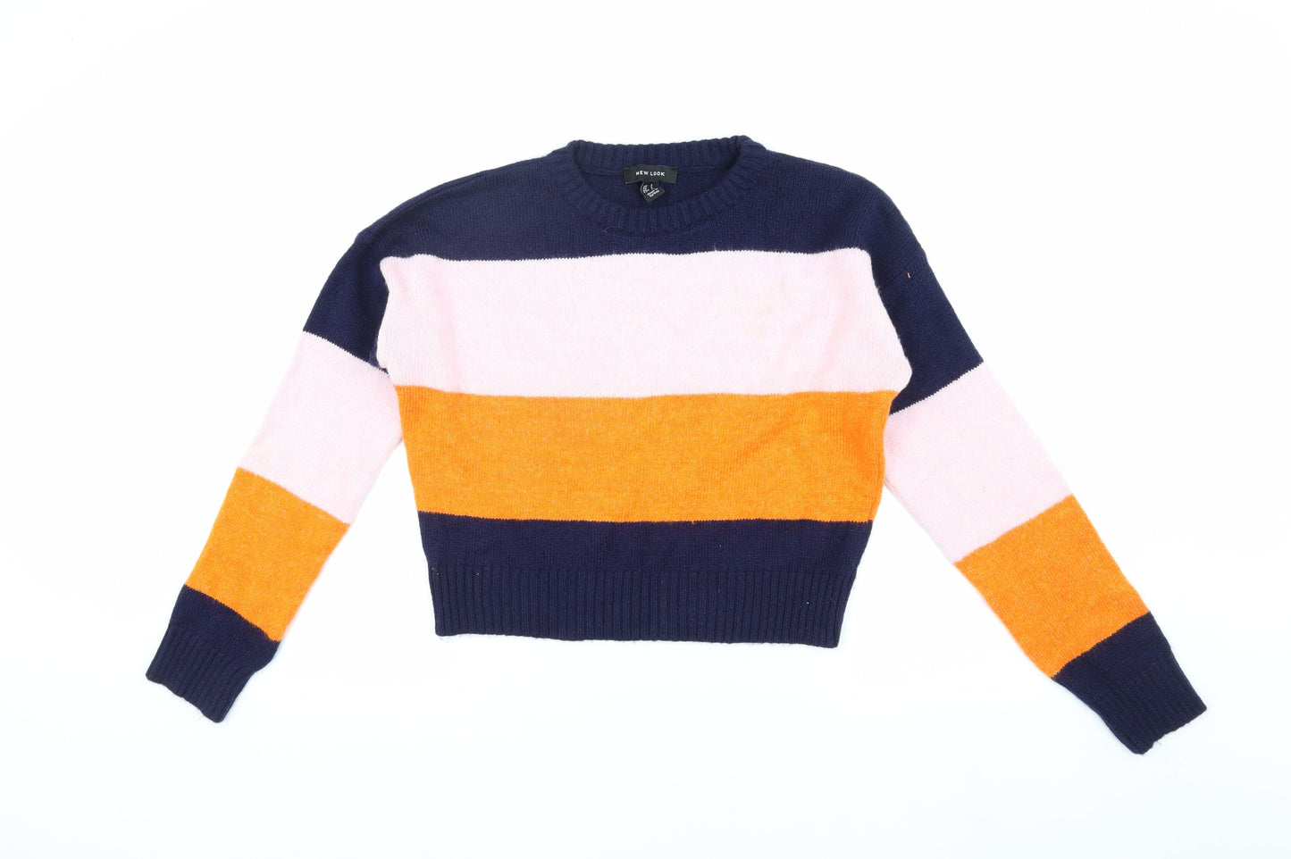 Womens UK Size XS New Look Multicoloured Pullover Jumper