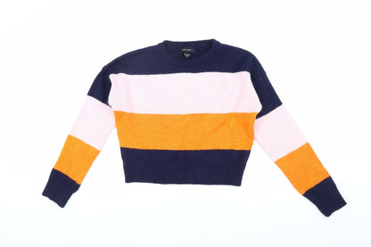 Womens UK Size XS New Look Multicoloured Pullover Jumper