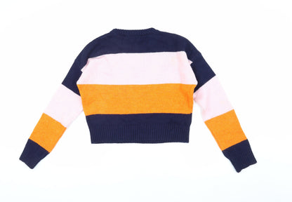 Womens UK Size XS New Look Multicoloured Pullover Jumper