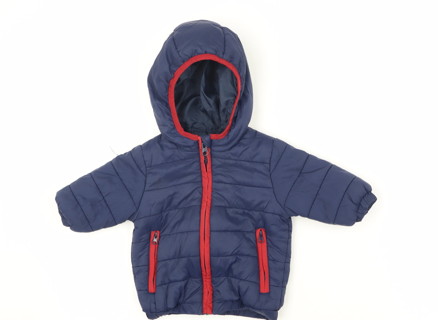 Babaluno Unisex Blue Puffer Jacket 3-6 Months
