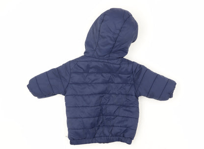 Babaluno Unisex Blue Puffer Jacket 3-6 Months