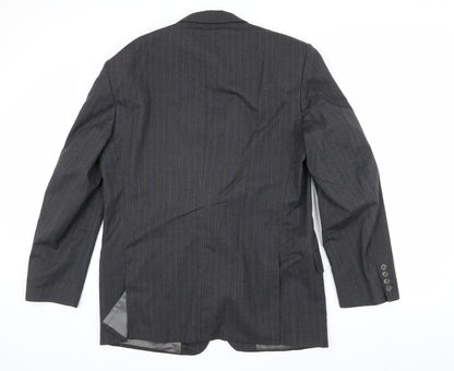 Austin Reed Men's Grey Striped Wool Blazer 42L