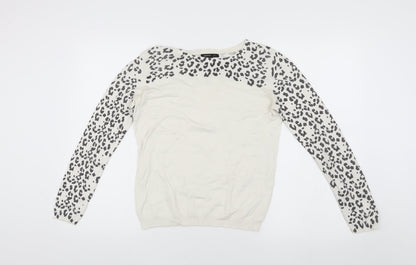 Womens UK Size S Mango Ivory  Jumper