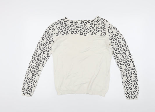 Womens UK Size S Mango Ivory  Jumper