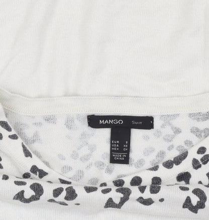 Womens UK Size S Mango Ivory  Jumper
