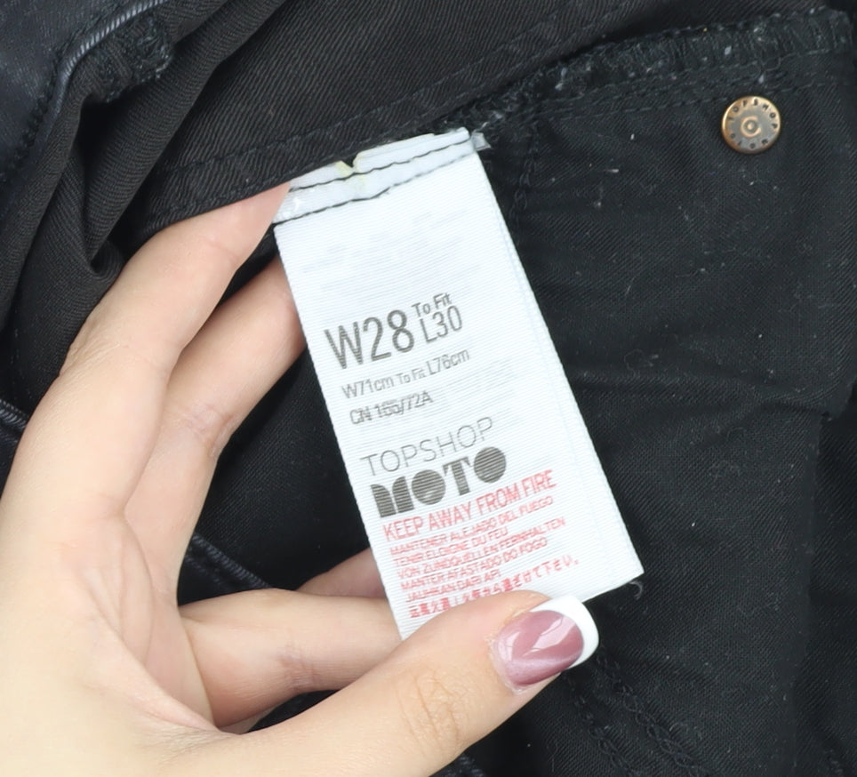 Topshop Women’s Black Skinny Jeans, Size W28