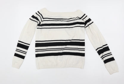Womens UK Size 10 Warehouse White Pullover Jumper