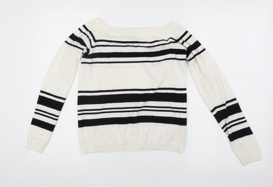 Womens UK Size 10 Warehouse White Pullover Jumper