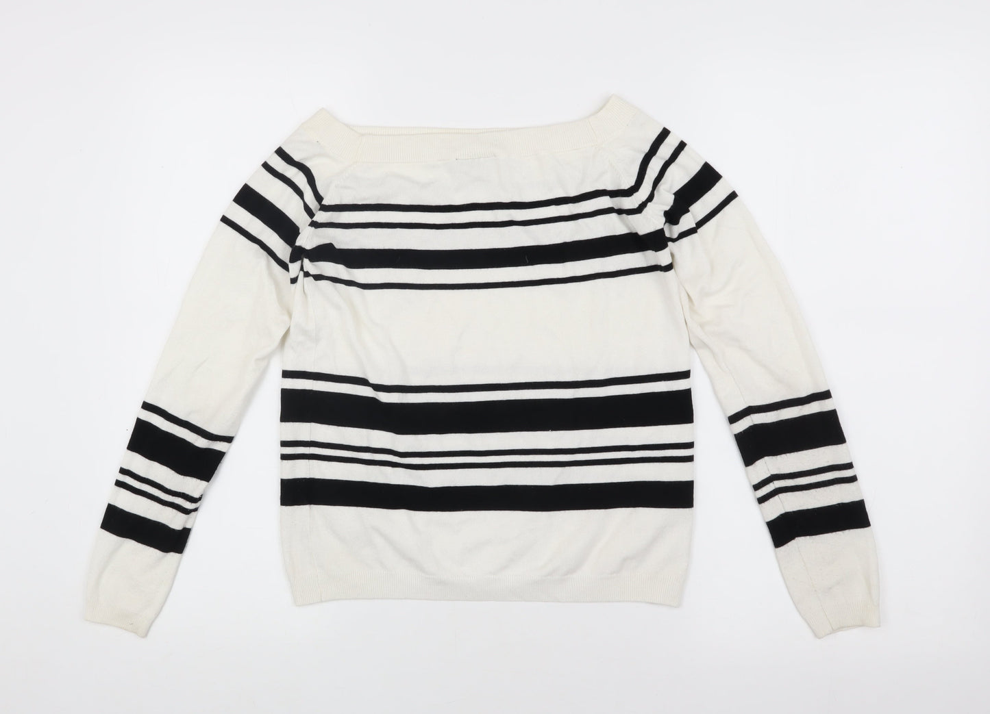 Womens UK Size 10 Warehouse White Pullover Jumper