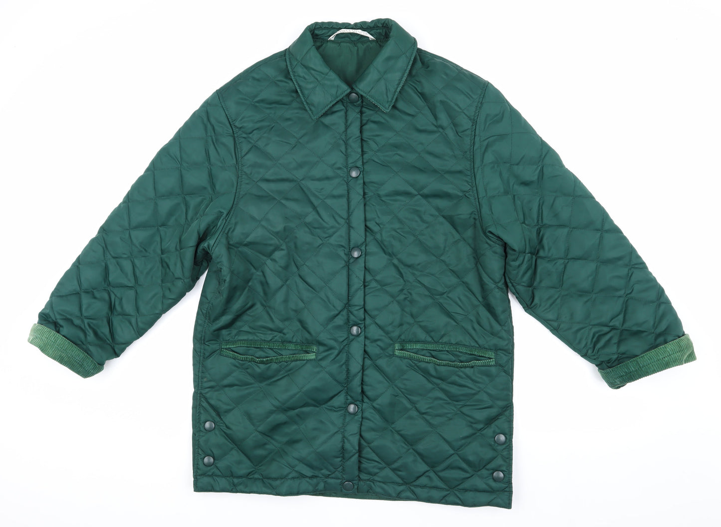 Marks & Spencer Women's Green Quilted Jacket Size 10