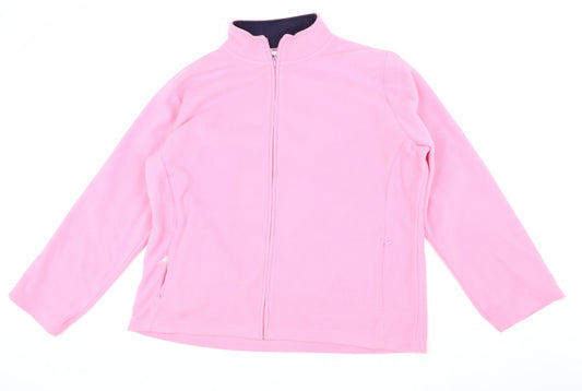 Womens UK Size XL ISLE Pink Basic Jacket