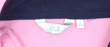 Womens UK Size XL ISLE Pink Basic Jacket
