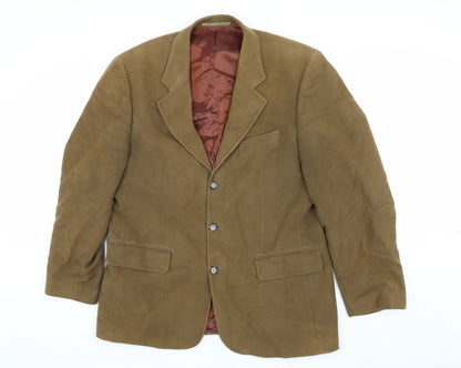 Mens UK Size 40 Brook Taverner Regular Brown Suit Jacket