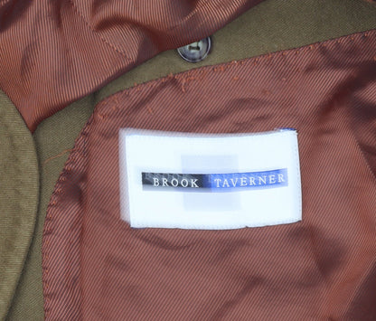 Mens UK Size 40 Brook Taverner Regular Brown Suit Jacket