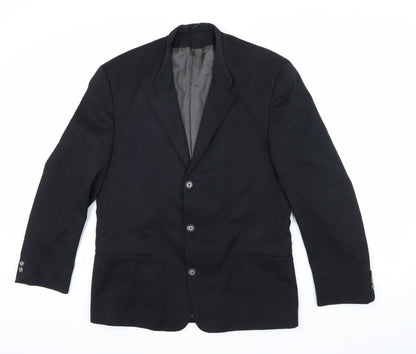 Mens UK Size 38 Willson Regular Black Suit Jacket