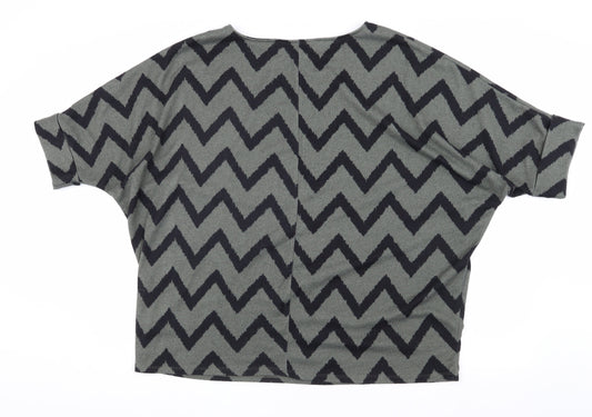 Apricot Women's Grey Geometric Pullover, Size 16