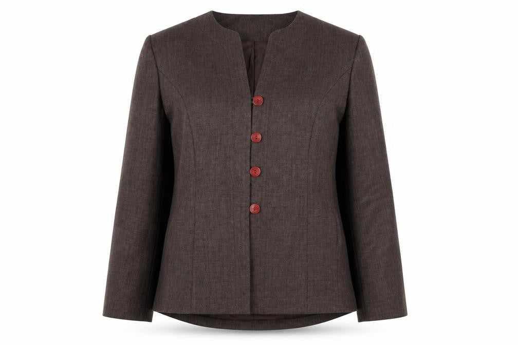 Womens UK Size 16 Eastex Brown Basic Jacket