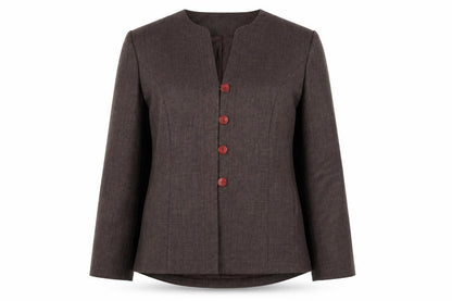 Womens UK Size 16 Eastex Brown Basic Jacket