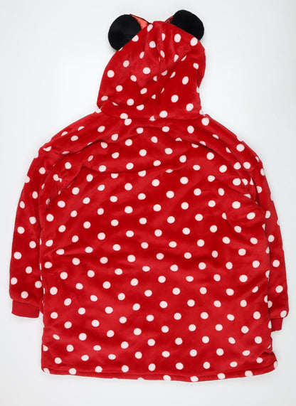 Disney Women’s Red Minnie Mouse Polka Dot Fleece Robe XS/S