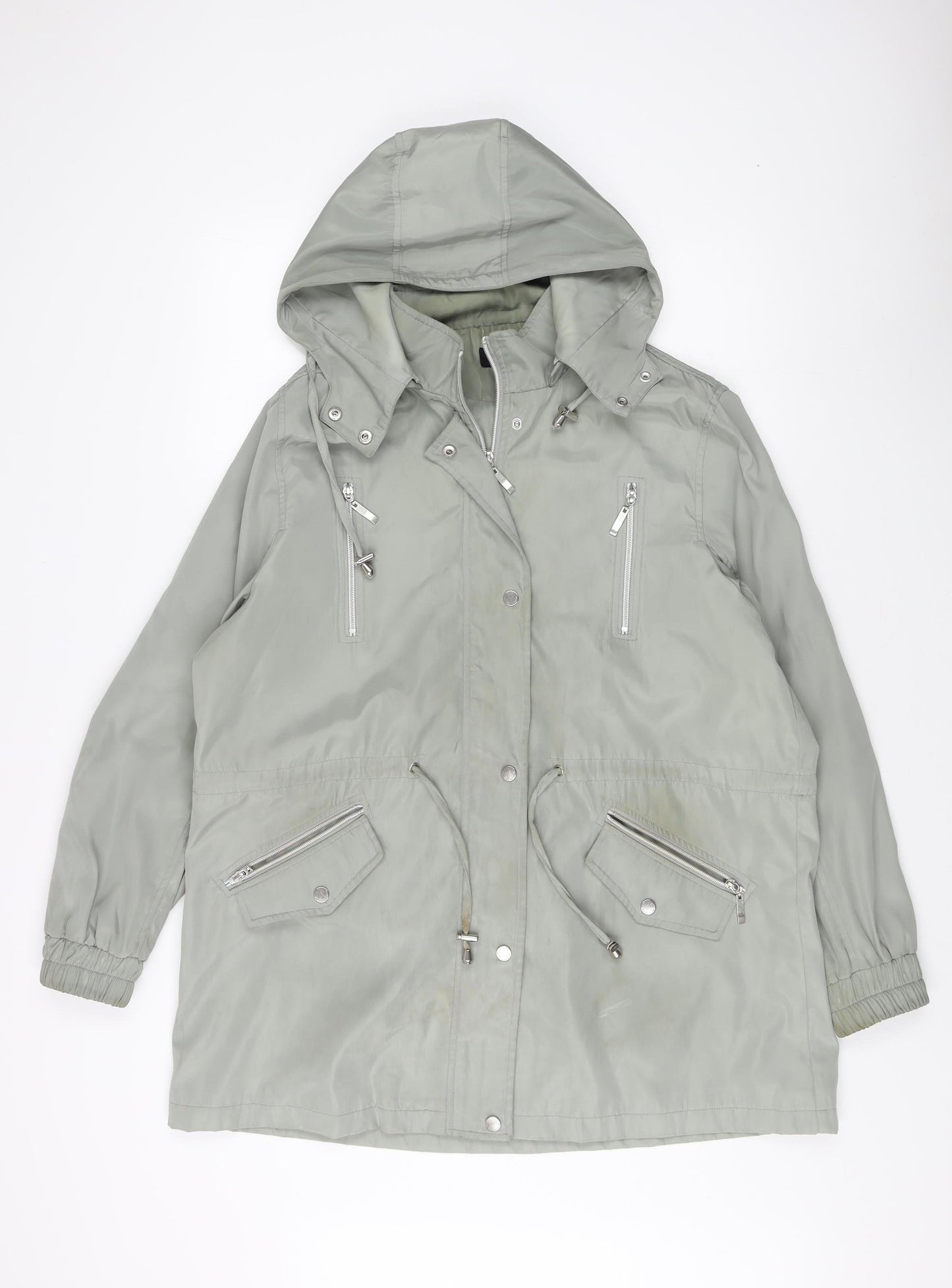 Womens UK Size 16 JBC Grey Parka Coat