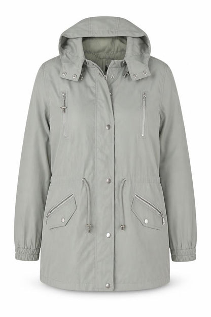 Womens UK Size 16 JBC Grey Parka Coat