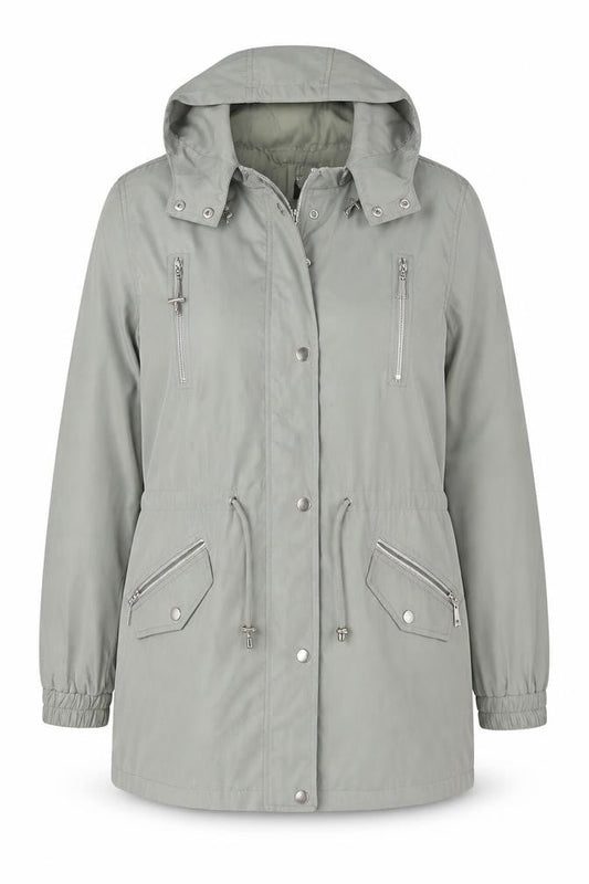 Womens UK Size 16 JBC Grey Parka Coat