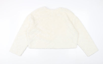 Womens UK Size 14 Zara Ivory Pullover Jumper